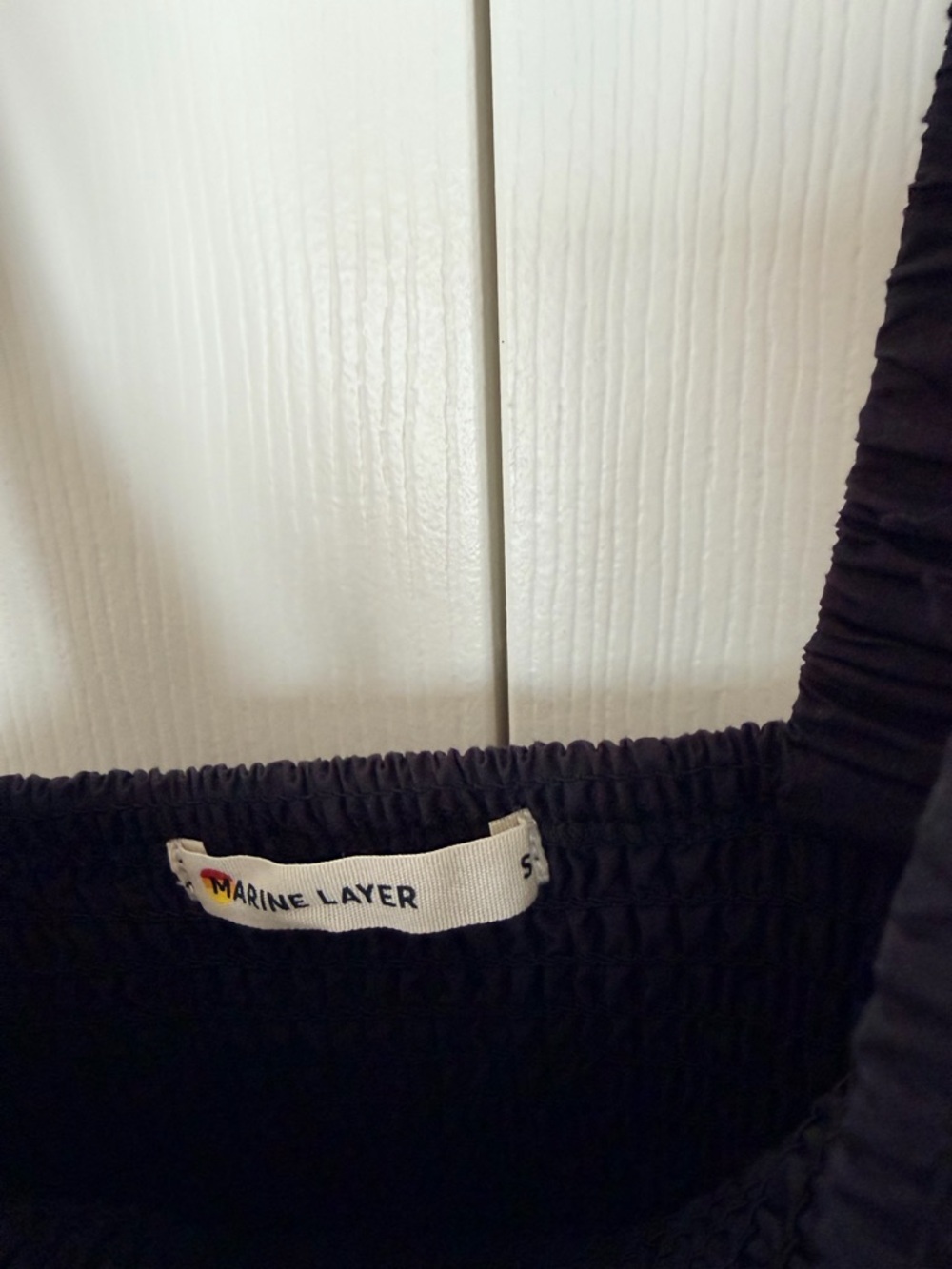 Marine Layer Selene Black Embroidered Maxi Sundress with Smocked Bodice - Picture 4 of 4
